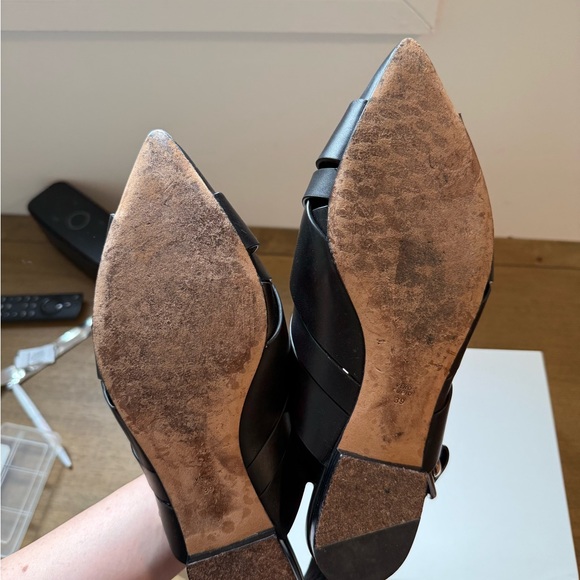 3.1 Phillip Lim Black Woven Pointy Deanna Flats - Picture 4 of 7